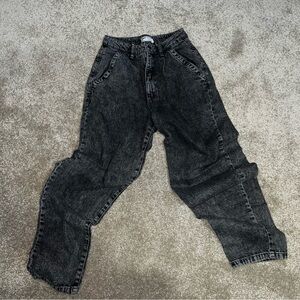 Acid-washed Mom Jeans